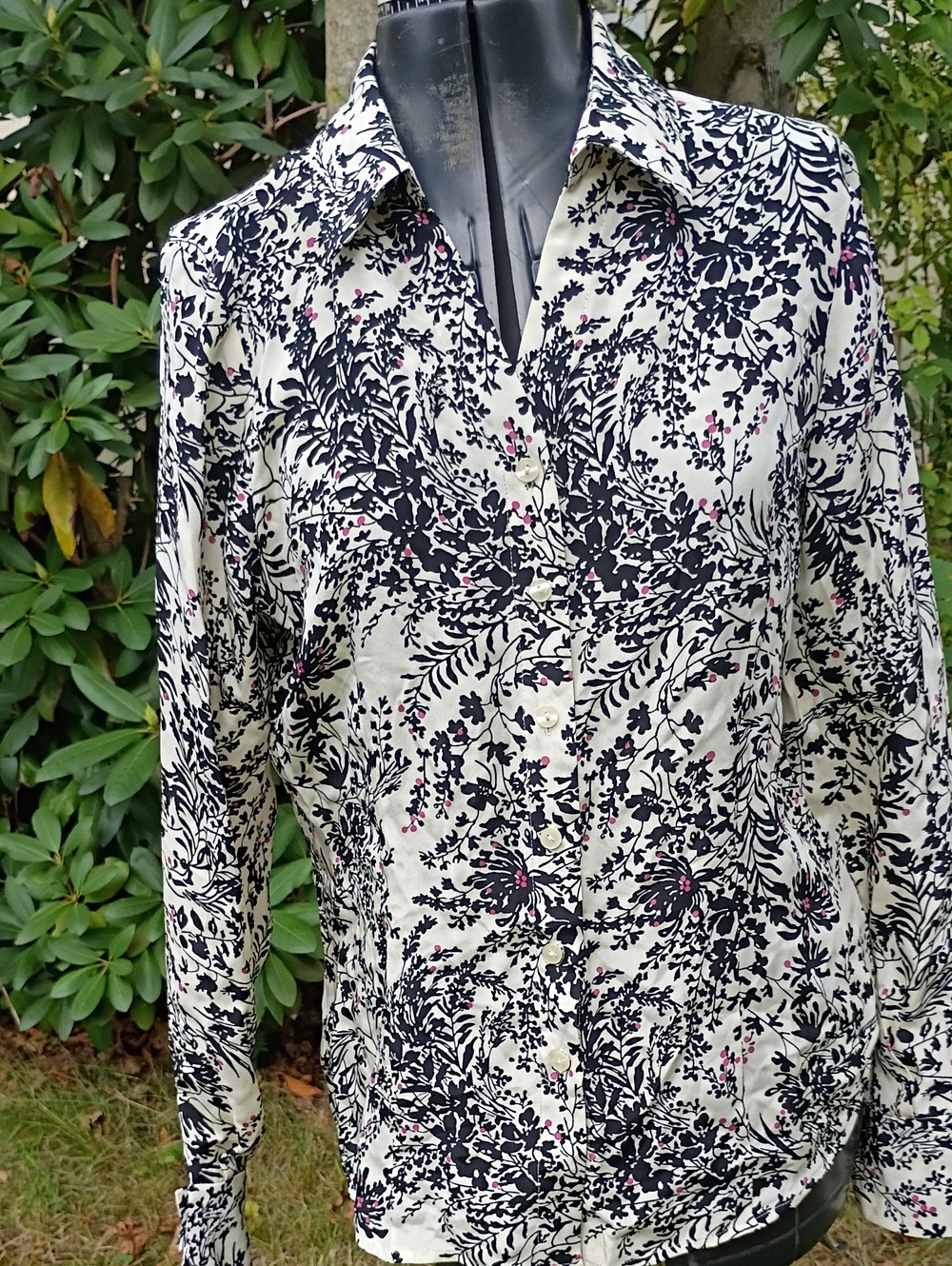 Long-sleeved Silk Blouse